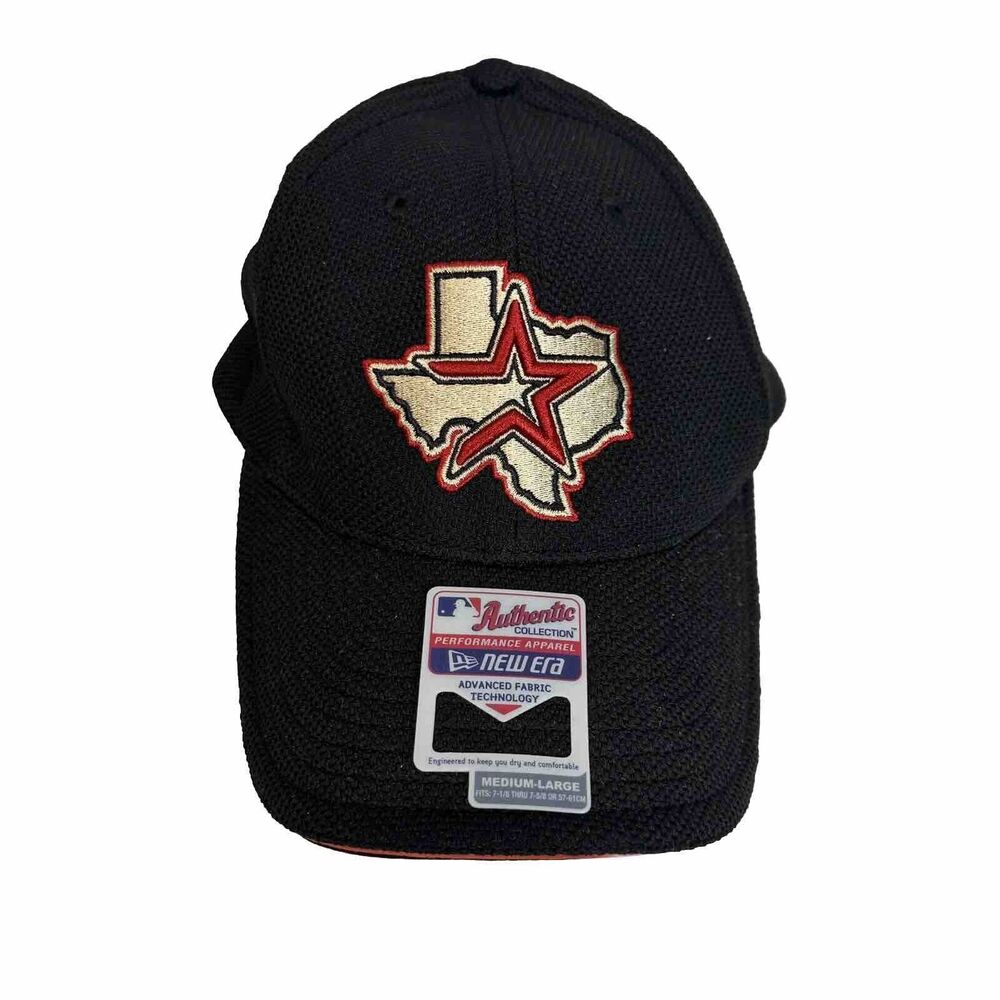Vintage Houston Astros New Era Fitted‎ Hat Size Medium - Large Navy Blue